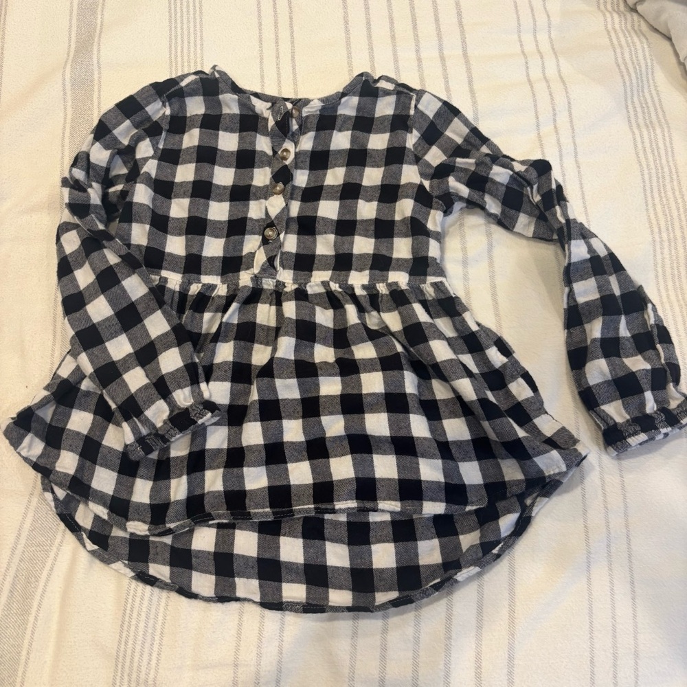 Jumping Beans Buffalo Check Flannel Top